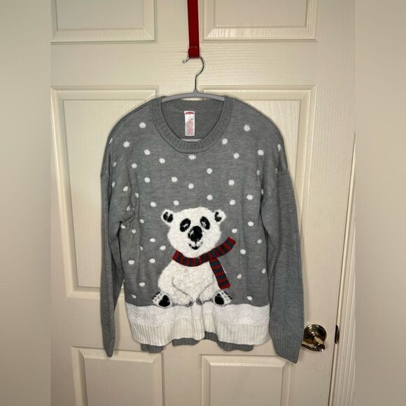 Holiday Time polar bear sweater - Picture 1 of 4